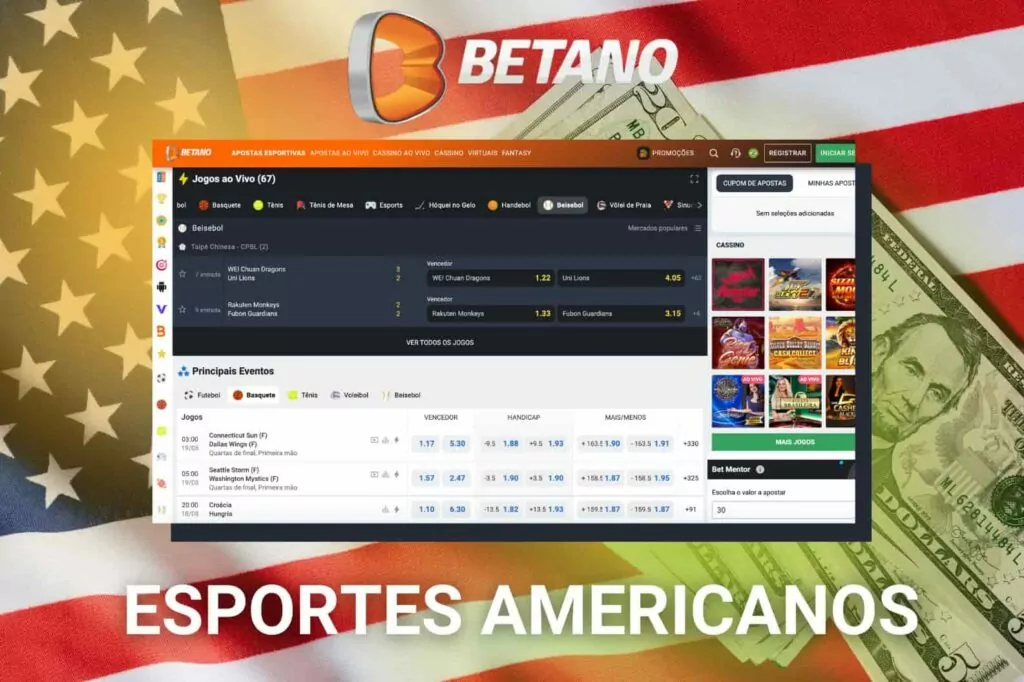 bônus de esportes americanos Betano Brasil