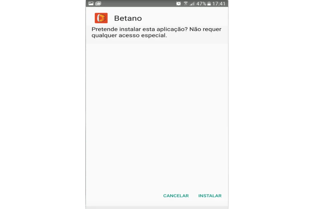 clique instalar app Betano Brasil