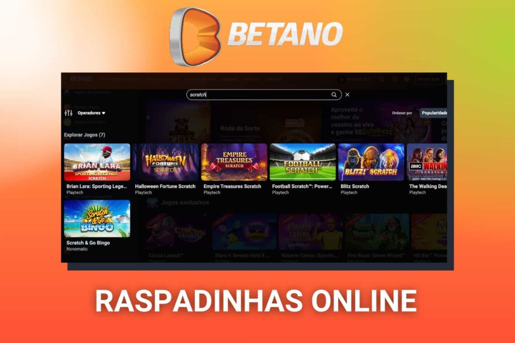 Betano Brasil joga raspadinhas online na seção de cassino
