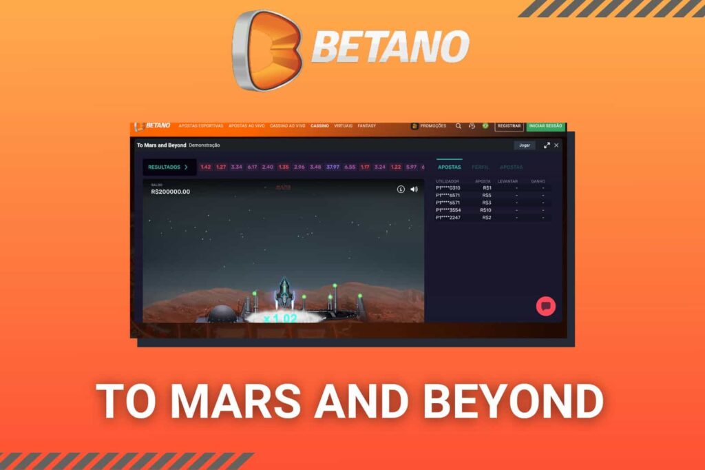 To Mars and Beyond Revisão de jogos de azar da plataforma de cassino online Betano Brasil